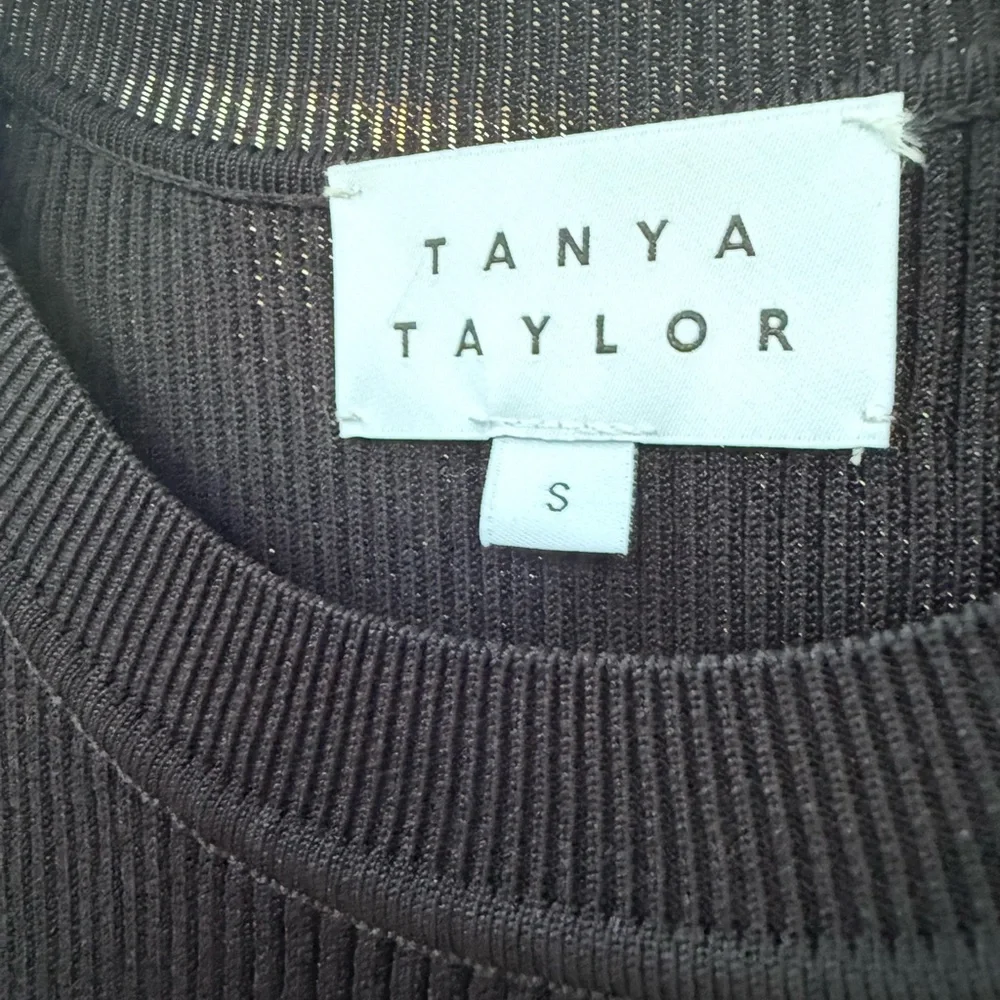 Tanya Taylor Ribbed Knit Top maxi dress in black - Picture 2 of 5